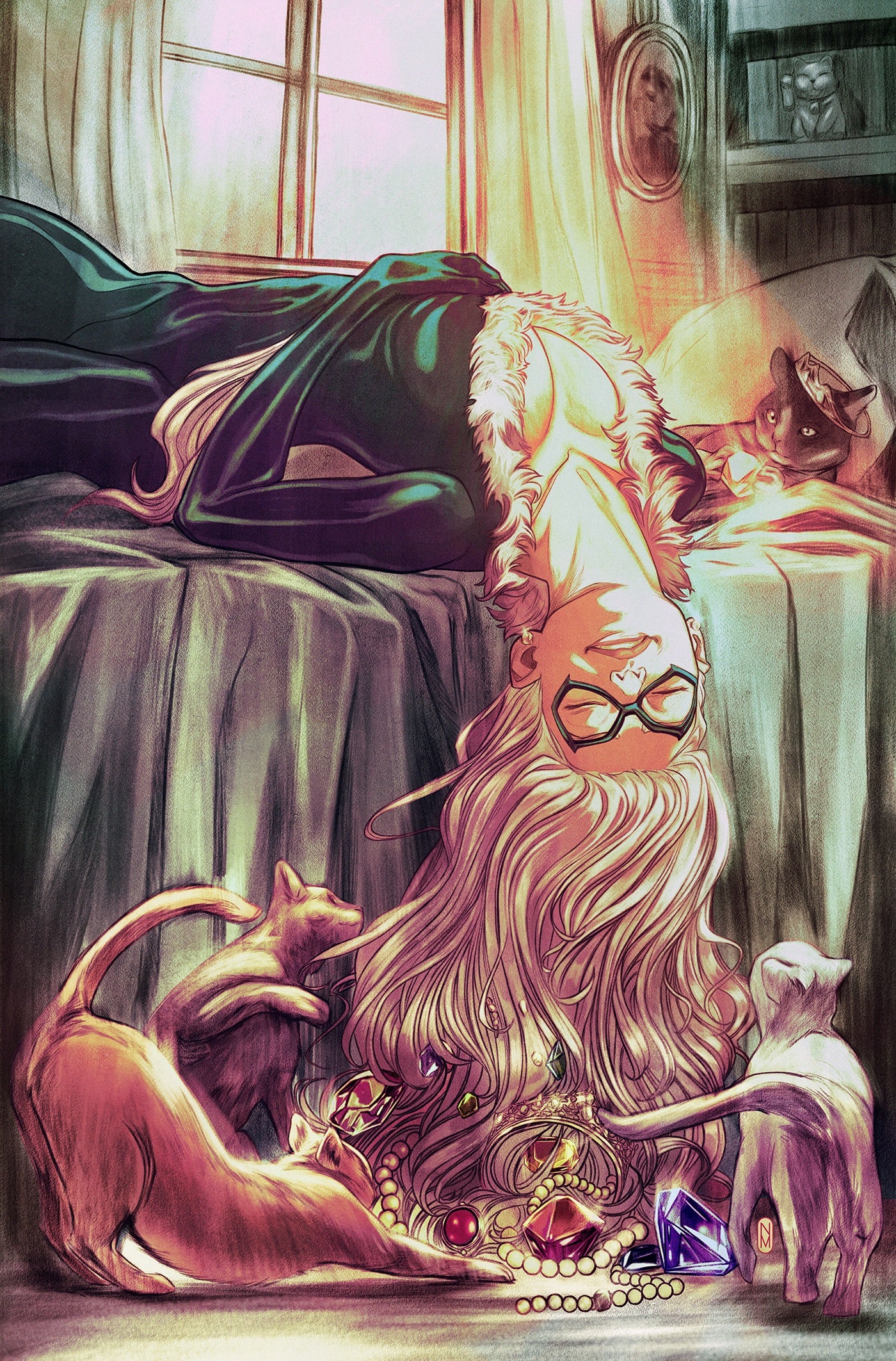 Amazing Spider-Man #1 1:50 Nimit Malavia Black Cat Virgin Variant