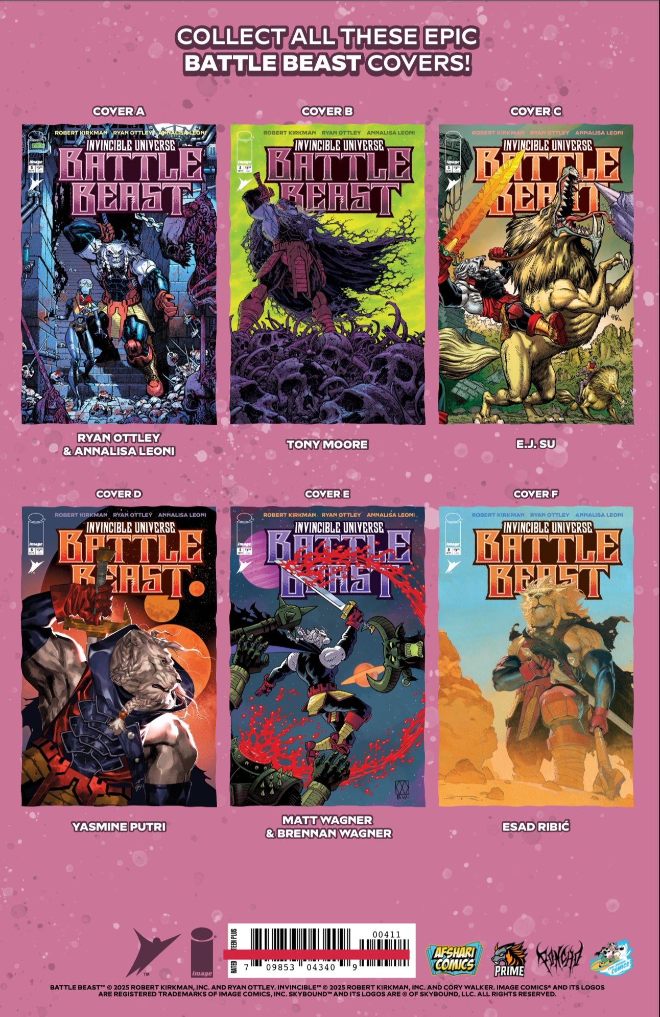 Invincible Universe Battle Beast Afshari Comics Exclusive PONCHO Virgin Foil Variant