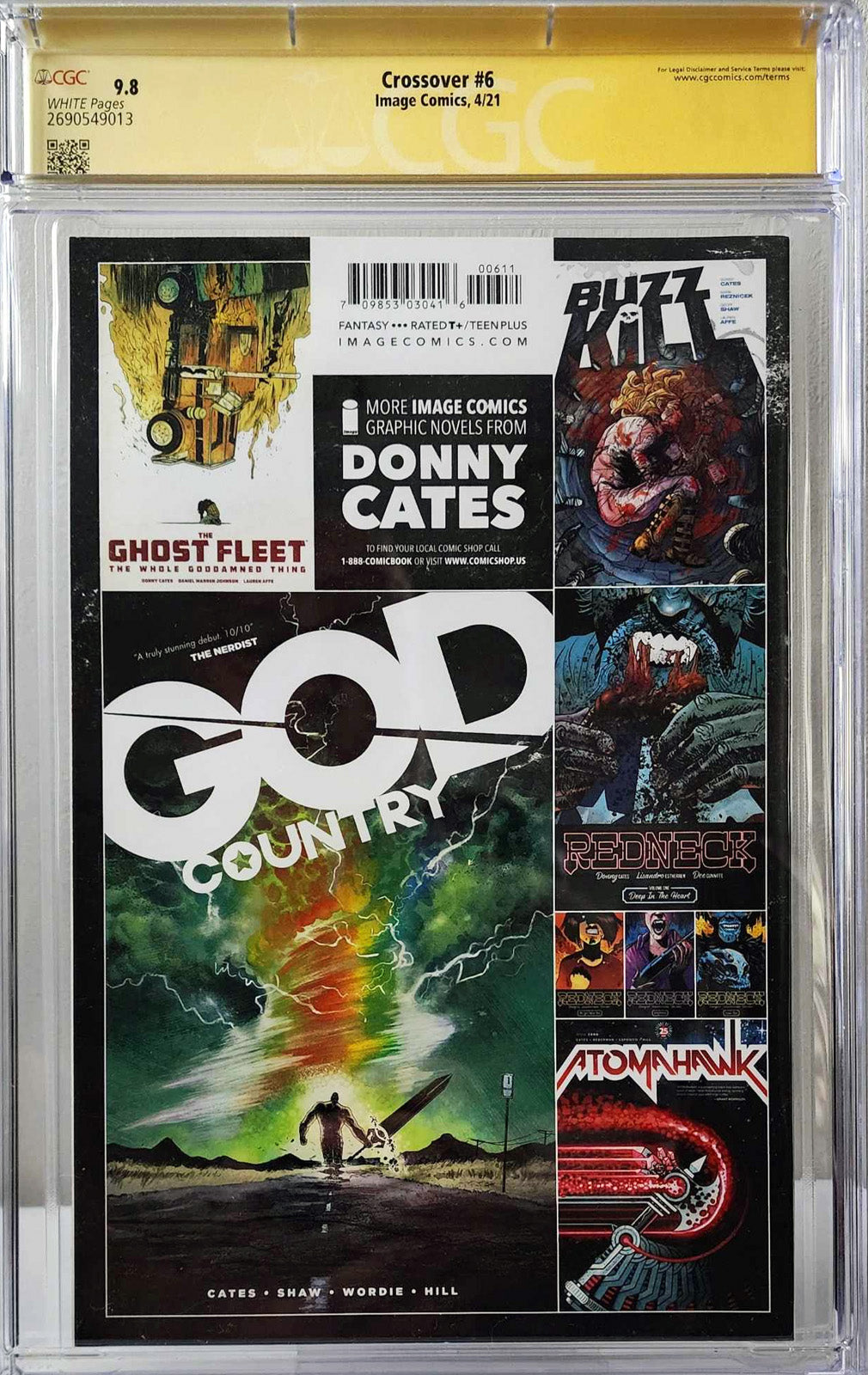 Crossover #6 CGC 9.8 Signed by Donny Cates