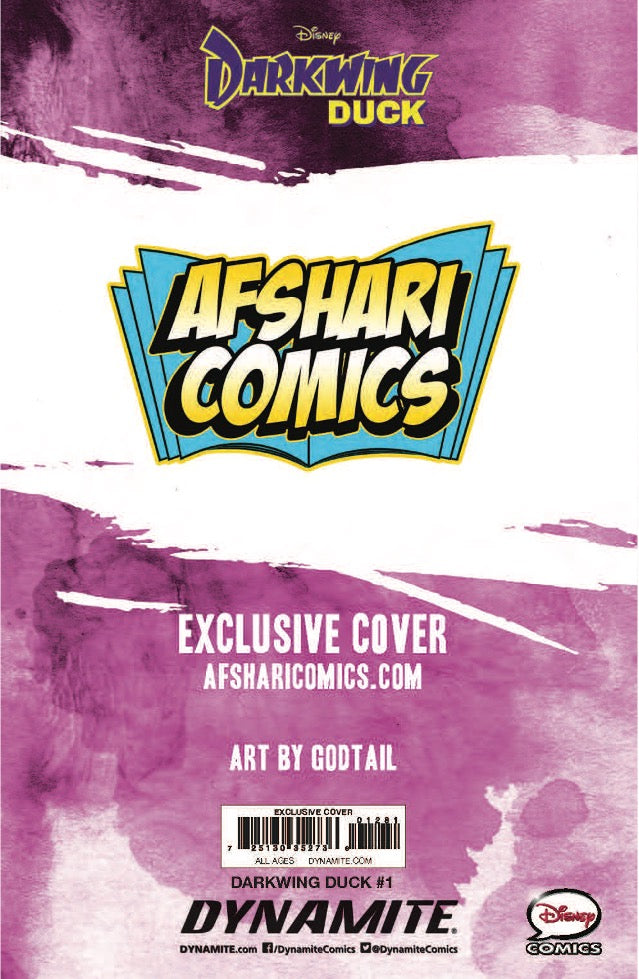 Darkwing Duck #1 Afshari Comics Exclusive Godtail Virgin Variant