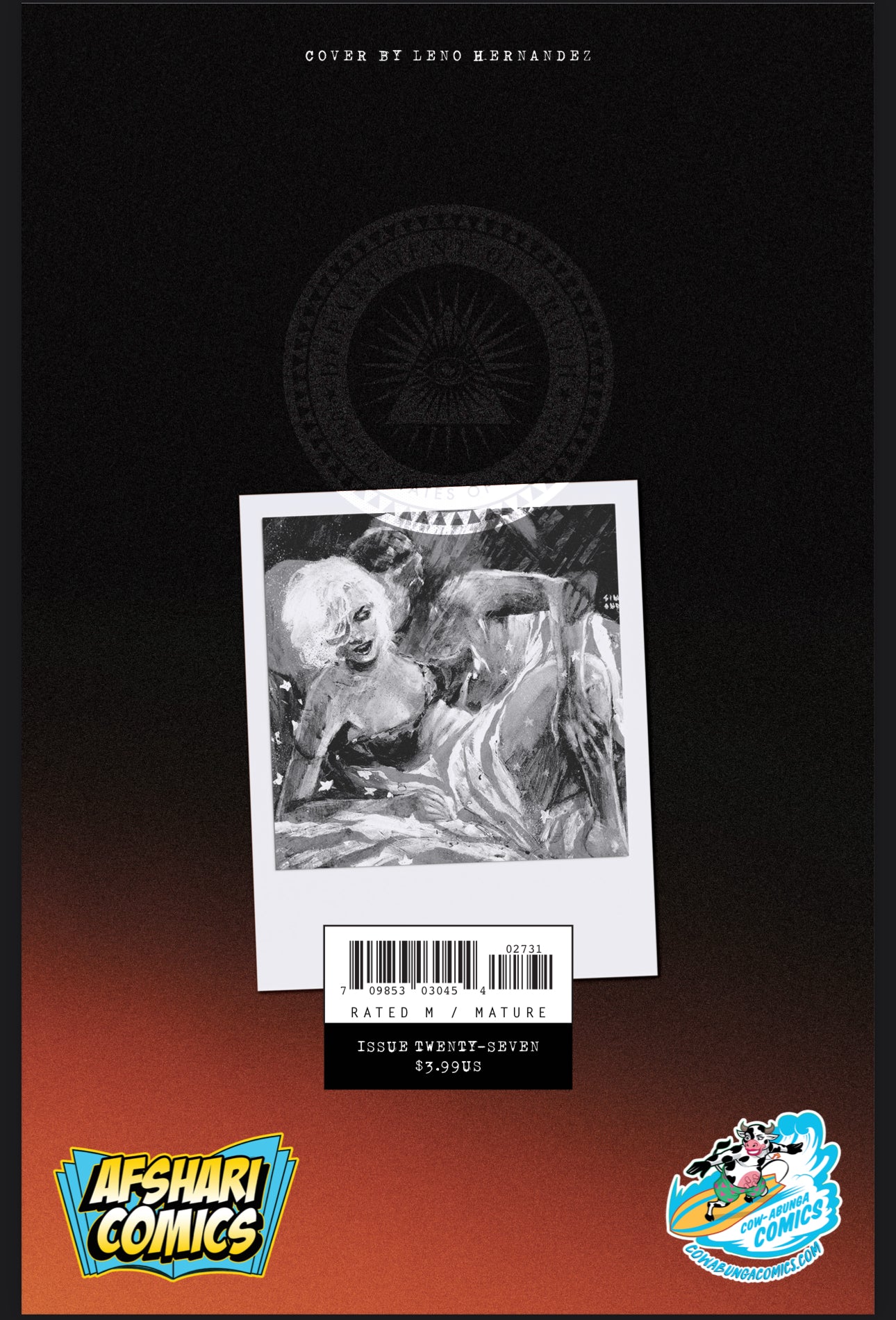 Department of Truth #27 Afshari Comics Exclusive 27 Club Variant