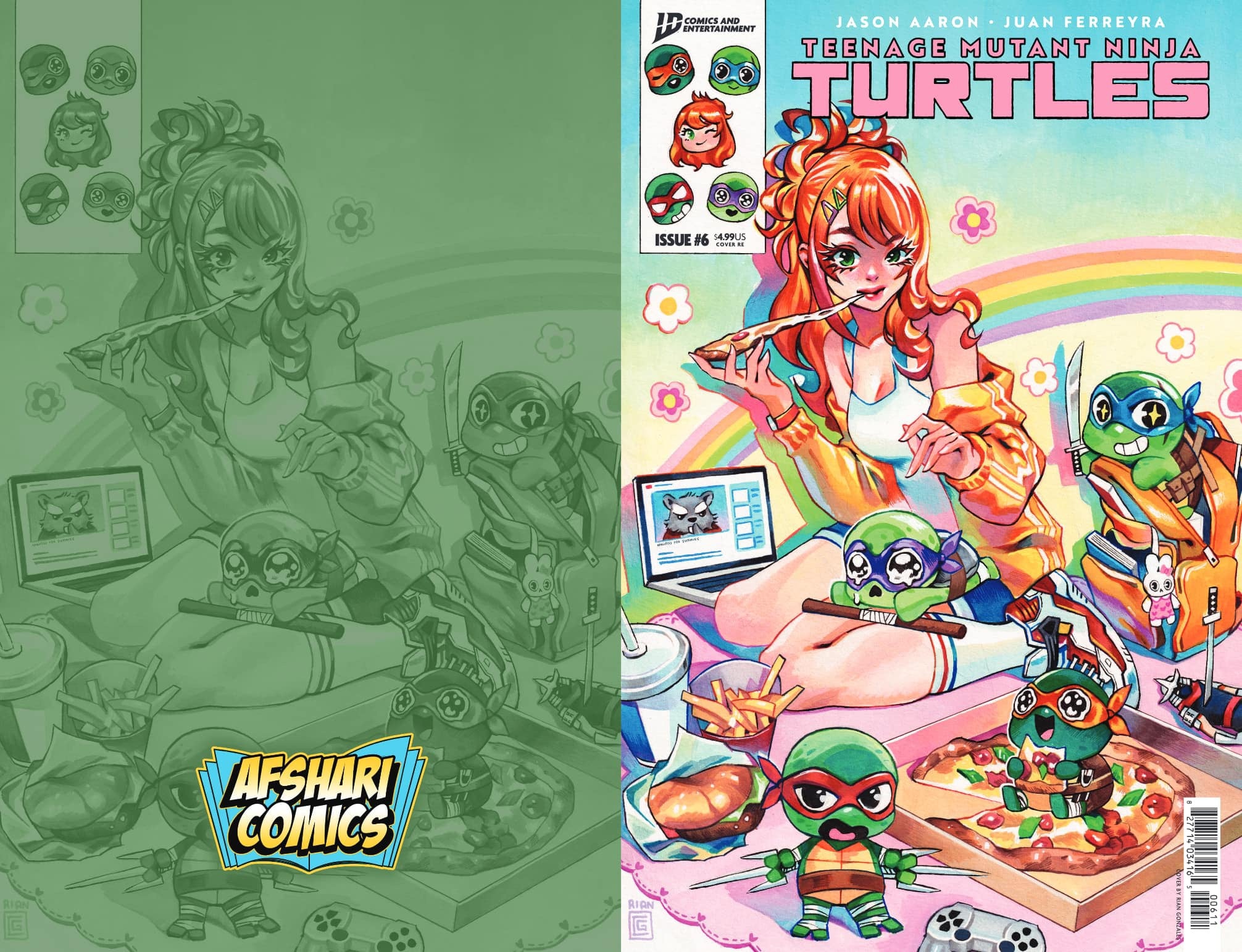 Teenage Mutant Ninja Turtles #6 Afshari Comics Exclusive