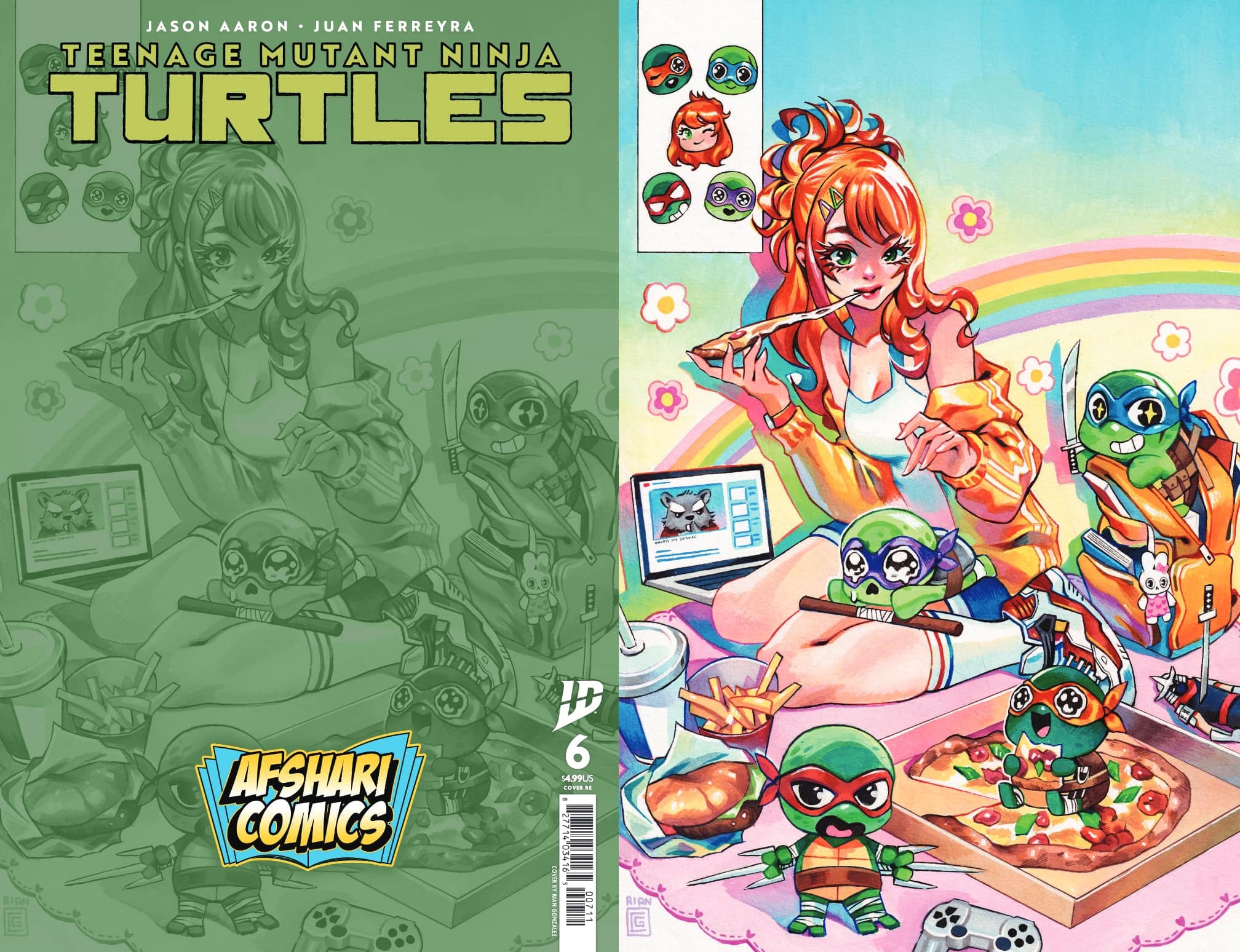 Teenage Mutant Ninja Turtles #6 Afshari Comics Exclusive