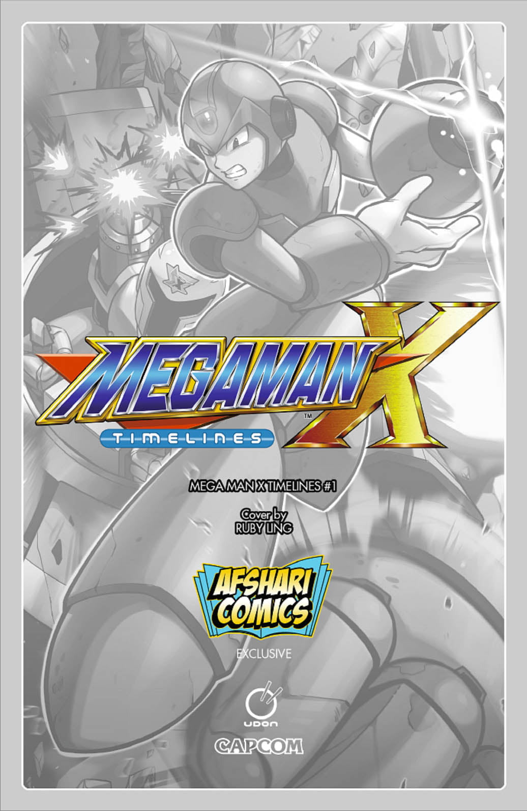 Mega Man X Timelines #1 Afshari Comics Exclusive - Ruby Ling ‘X’ Variant