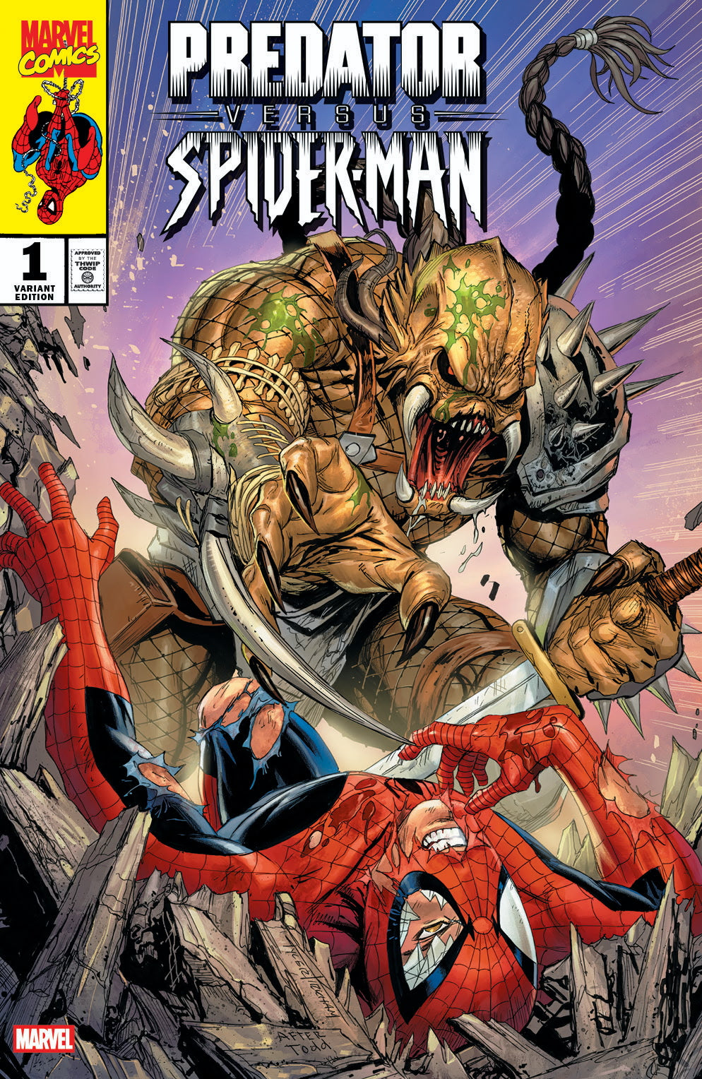 Predator vs. Spider-Man #1 Tyler Kirkham Exclusive Variant