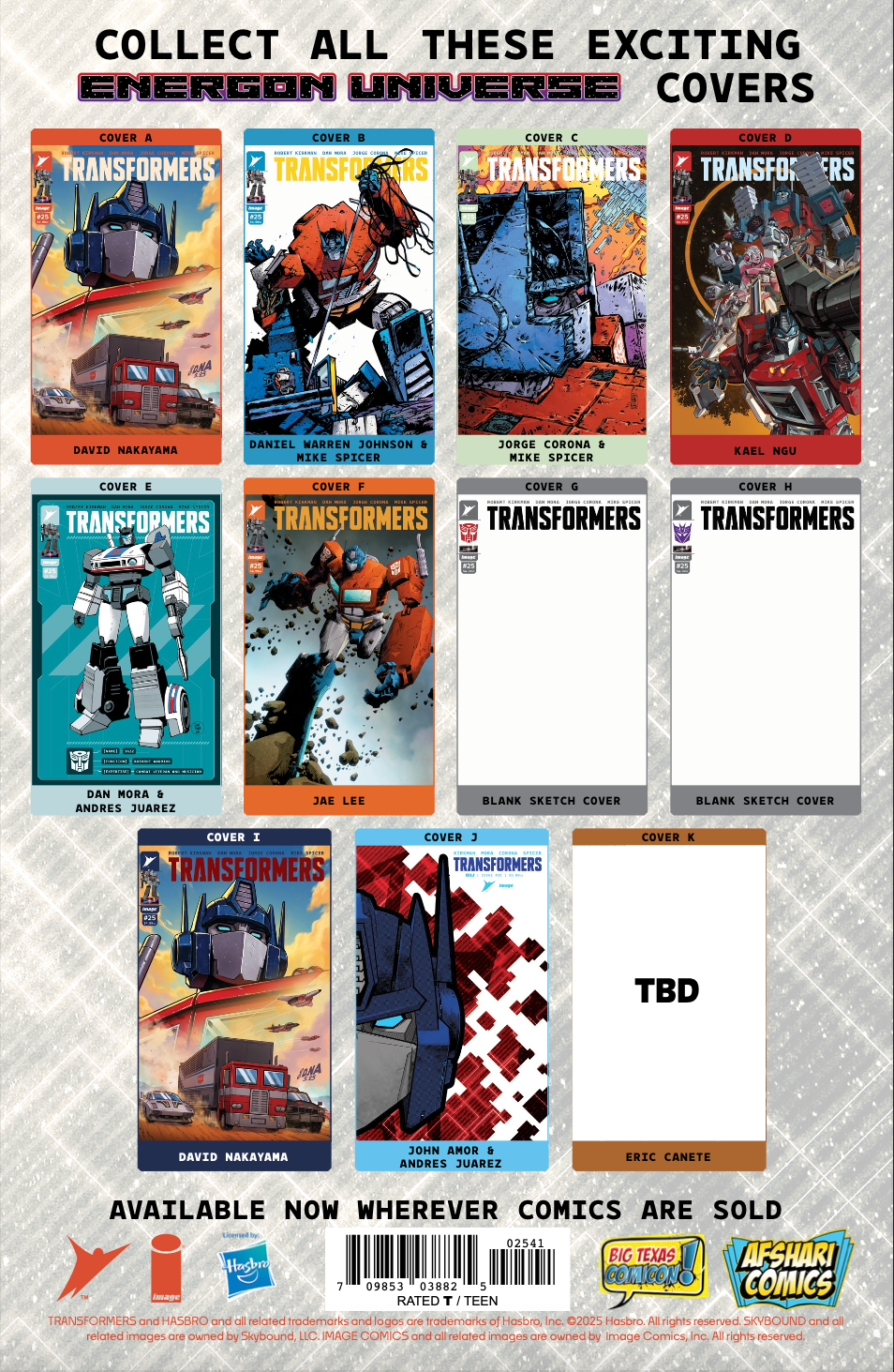 Transformers #25 Afshari Comics Exclusive Leno Hernandez Virgin Variant