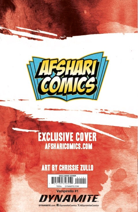 Vampirella #1 Afshari Comics Exclusive Chrissie Zullo Variant