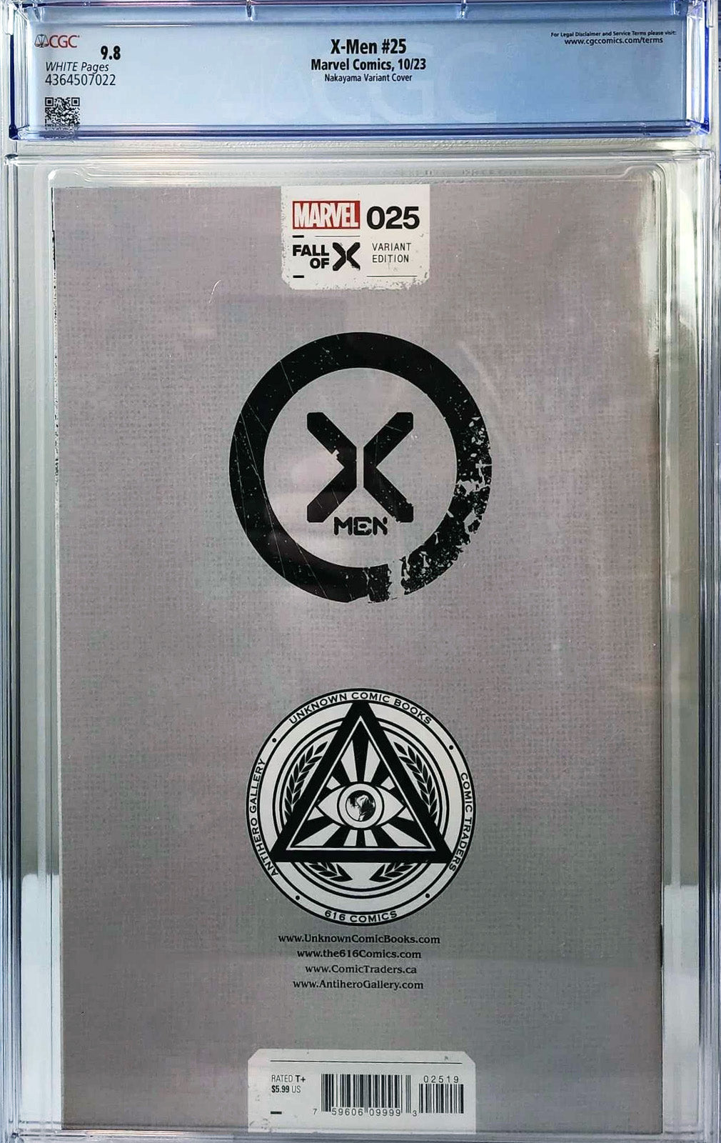 X-Men #25 David Nakayama Hellfire Gala Cover Variant CGC 9.8