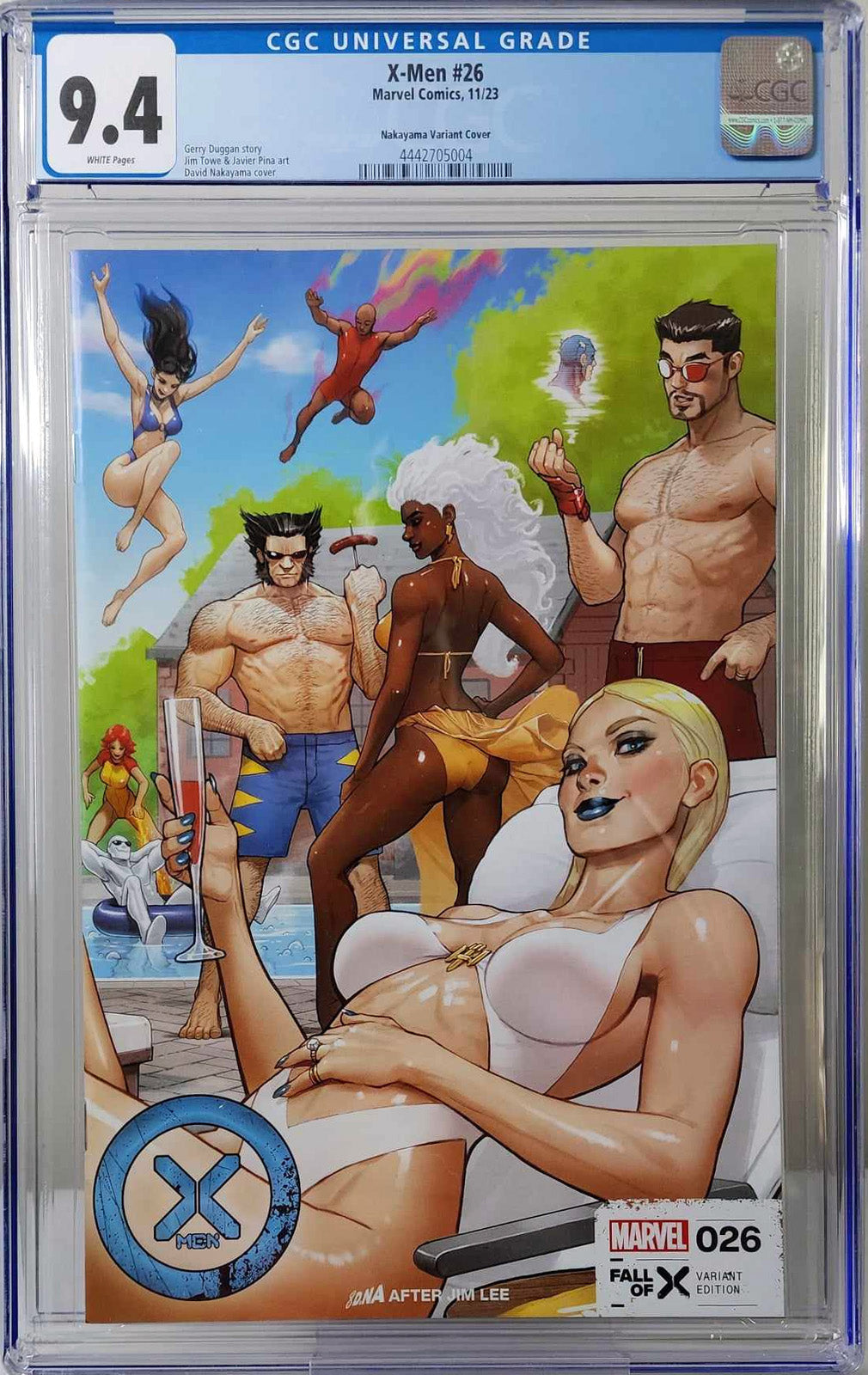 X-Men #26 Fall of X David Nakayama Variant Edition CGC 9.4