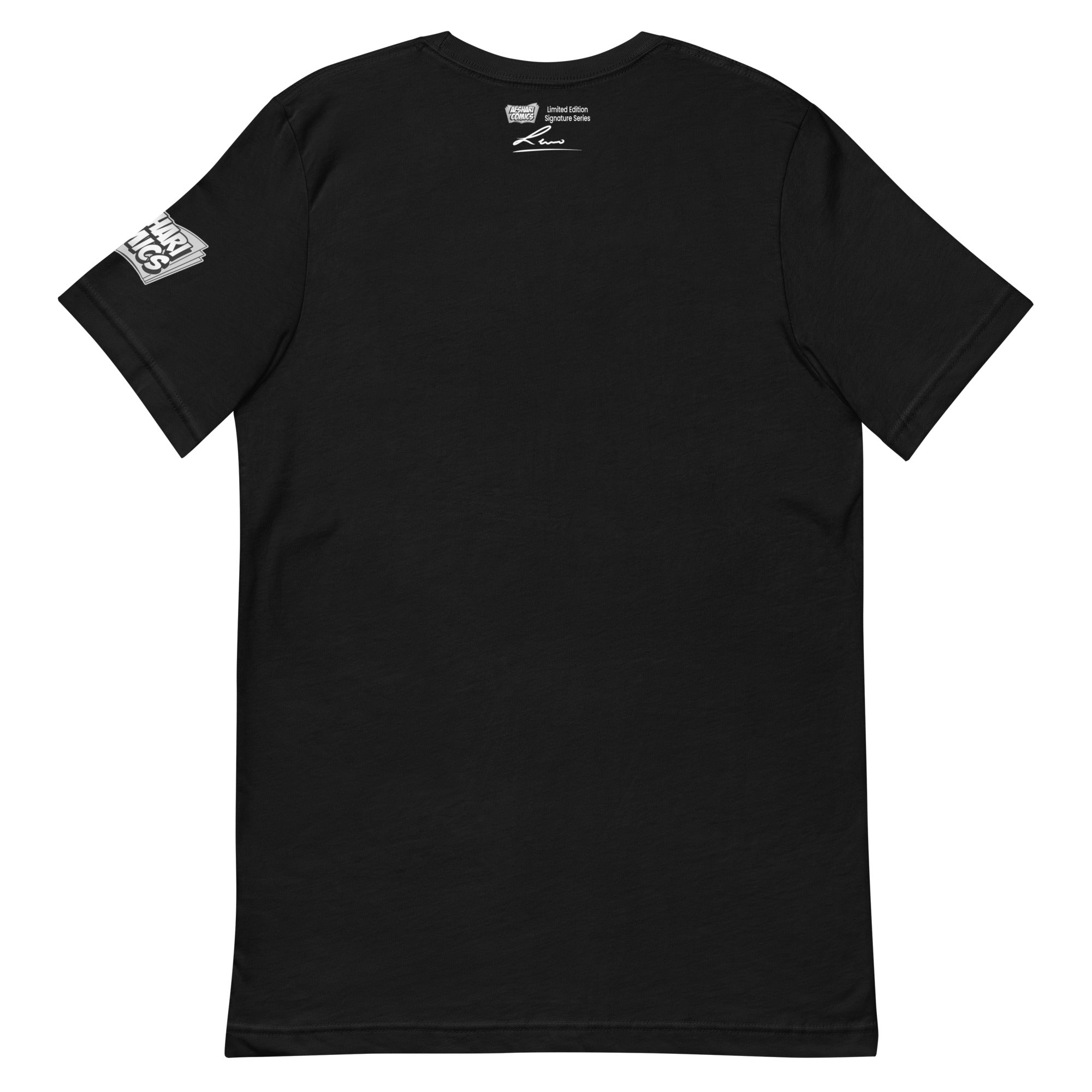 Limited Edition Afshari Comics Exclusive Leno Hernandez Signature Series Eco-Friendly T-Shirt