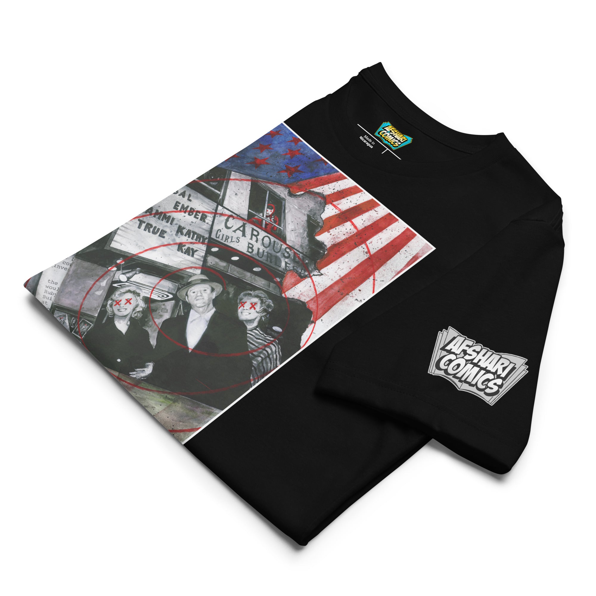 Limited Edition Afshari Comics Exclusive Leno Hernandez Signature Series Eco-Friendly T-Shirt