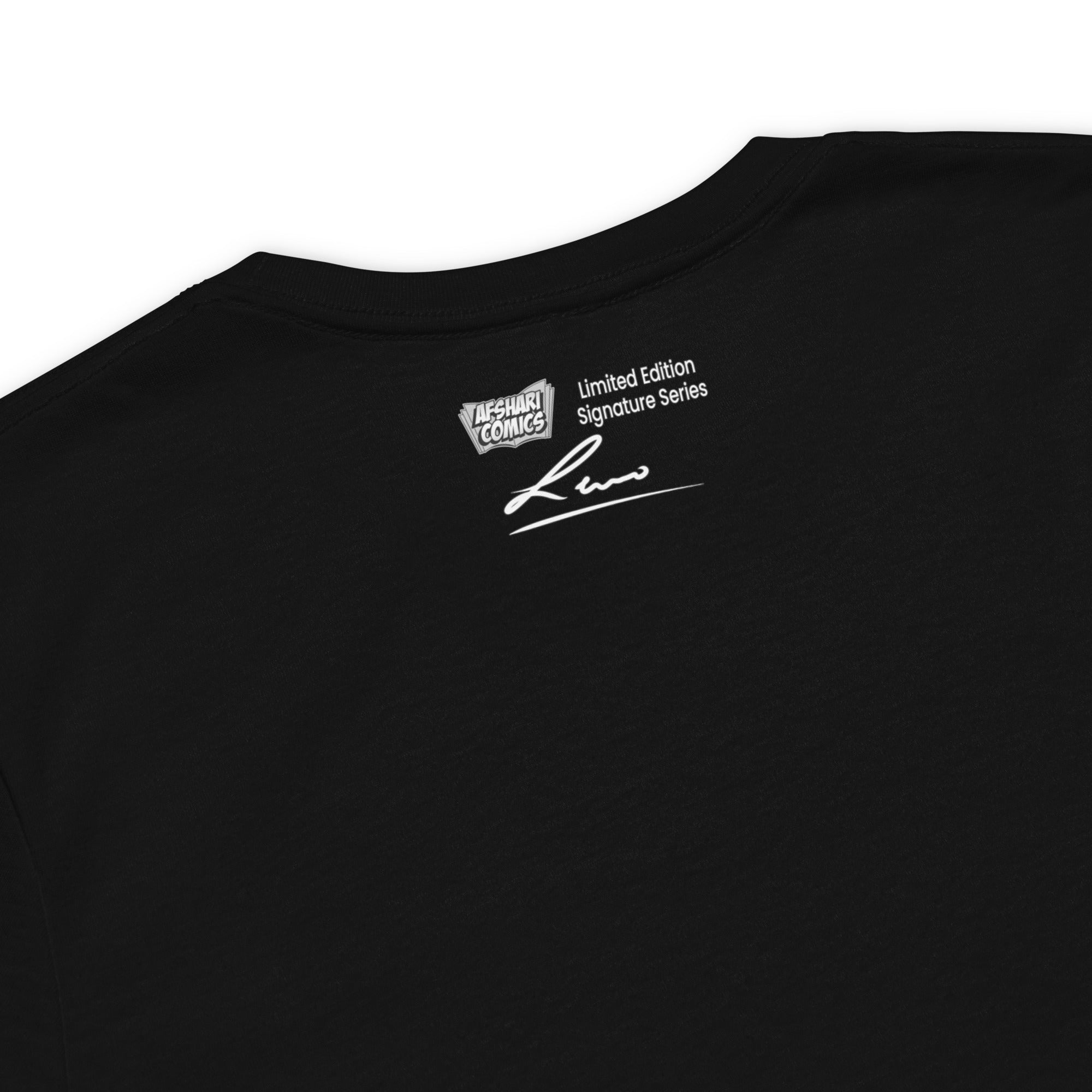 Limited Edition Afshari Comics Exclusive Leno Hernandez Signature Series Eco-Friendly T-Shirt