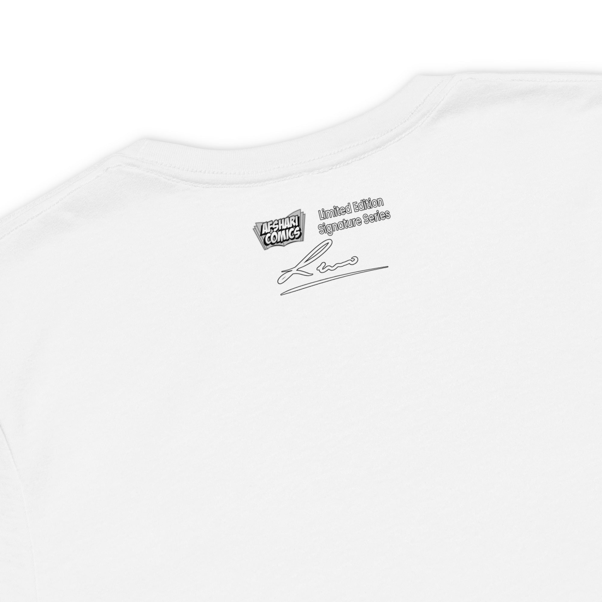 Limited Edition Afshari Comics Exclusive Leno Hernandez Signature Series Eco-Friendly T-Shirt